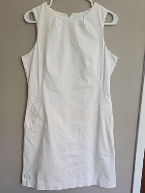 Kenar White Women's Shift Dress